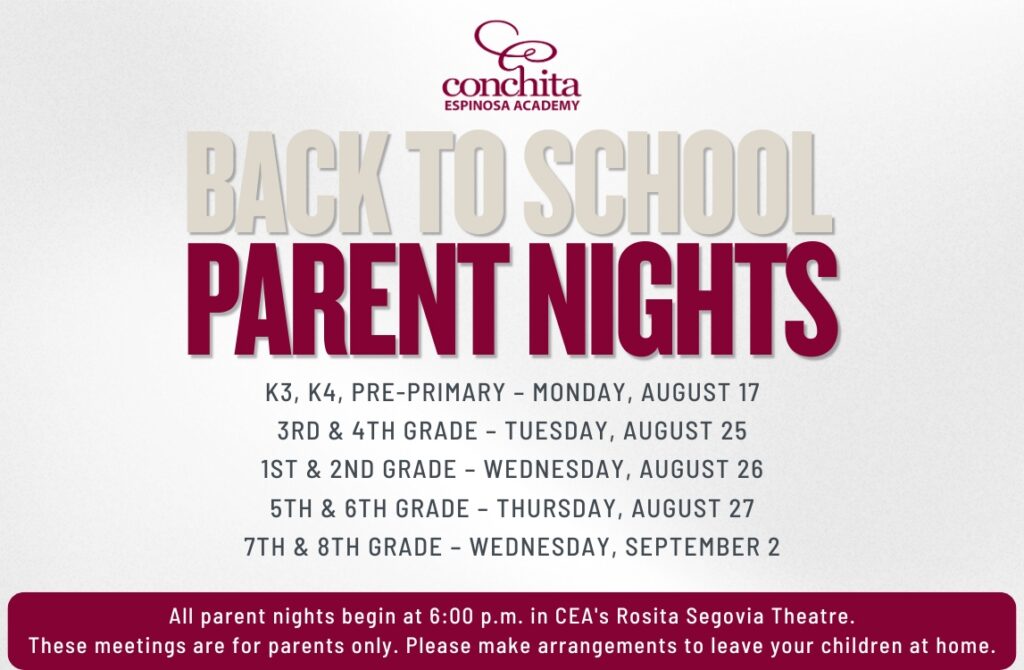 Back to School Parent Nights