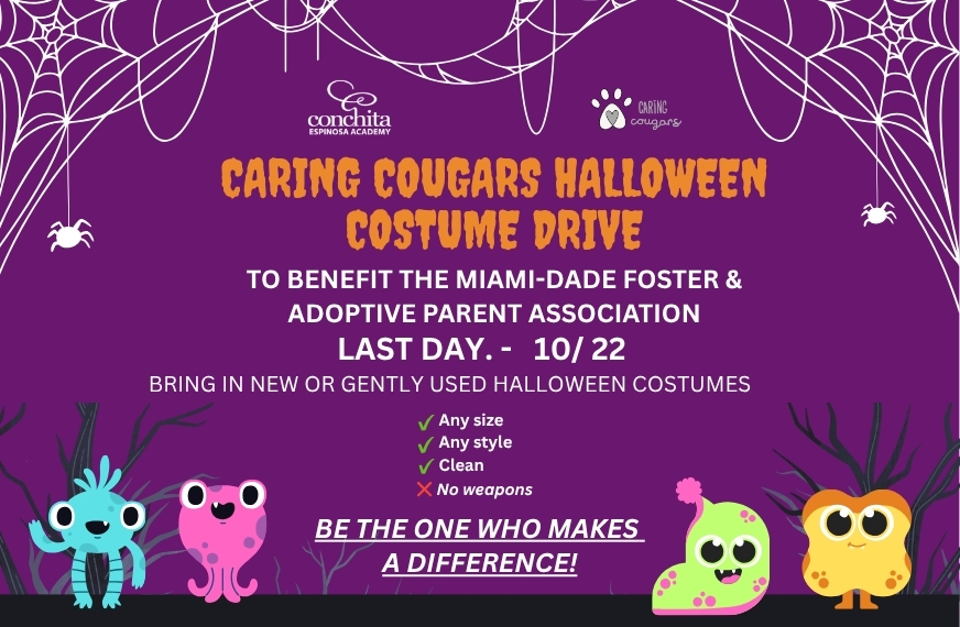 Caring Cougars Halloween Costume Drive